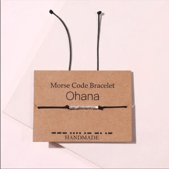 Morse code bracket - “Ohana” handmade bracelet - Picture 2 of 2